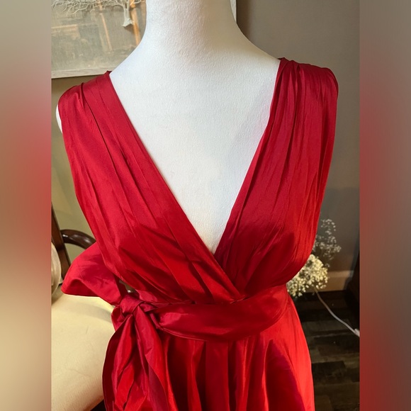 Eva by Eva Franco Retro Red Party Dress - Picture 2 of 14
